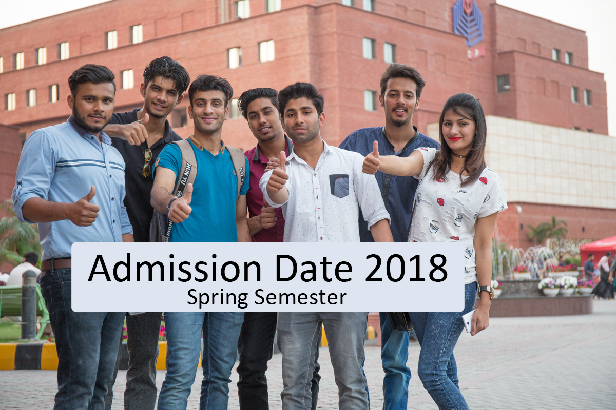 Closing Admission Date 2018 for Spring Intake
