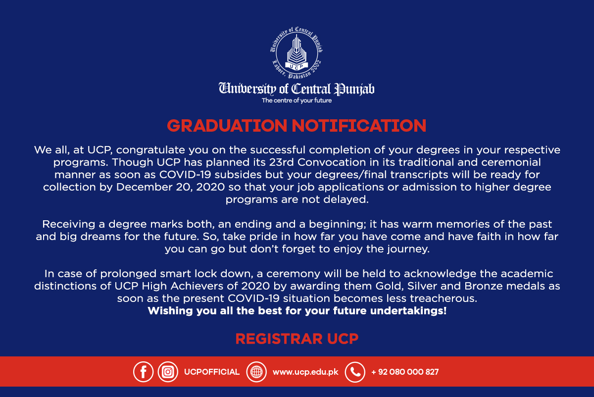 Graduation Notification