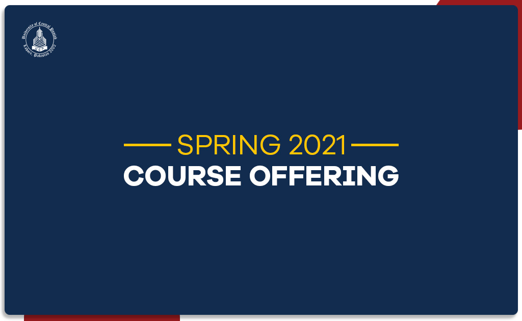 Spring 2021 Course Offering and Timetables