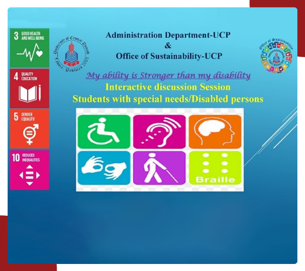 Interactive Discussion Session – Students with Special Needs