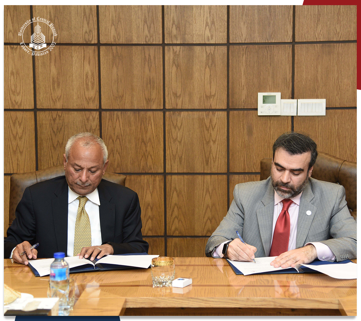 MoU signing ceremony between UCP and Qarshi Research International