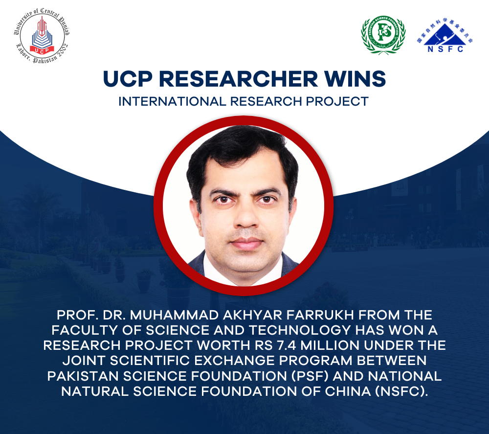 UCP Researcher Wins International Research Project
