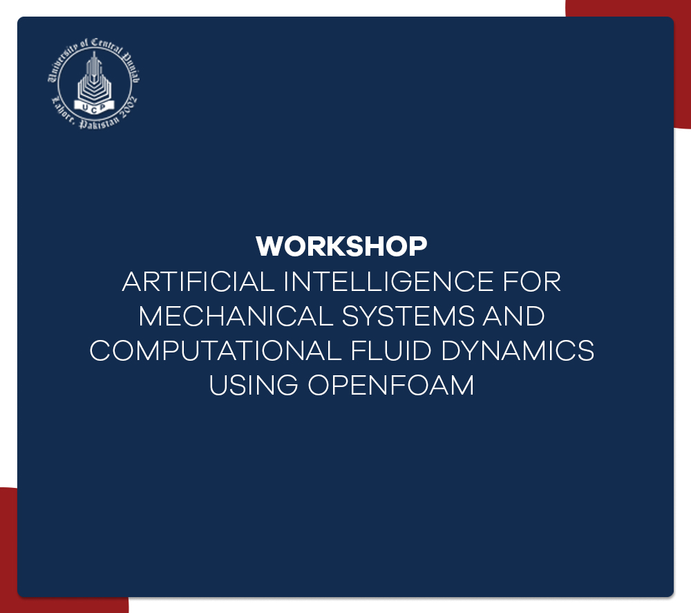 WORKSHOP – Artificial Intelligence for Mechanical Systems and Computational Fluid Dynamics Using OpenFOAM