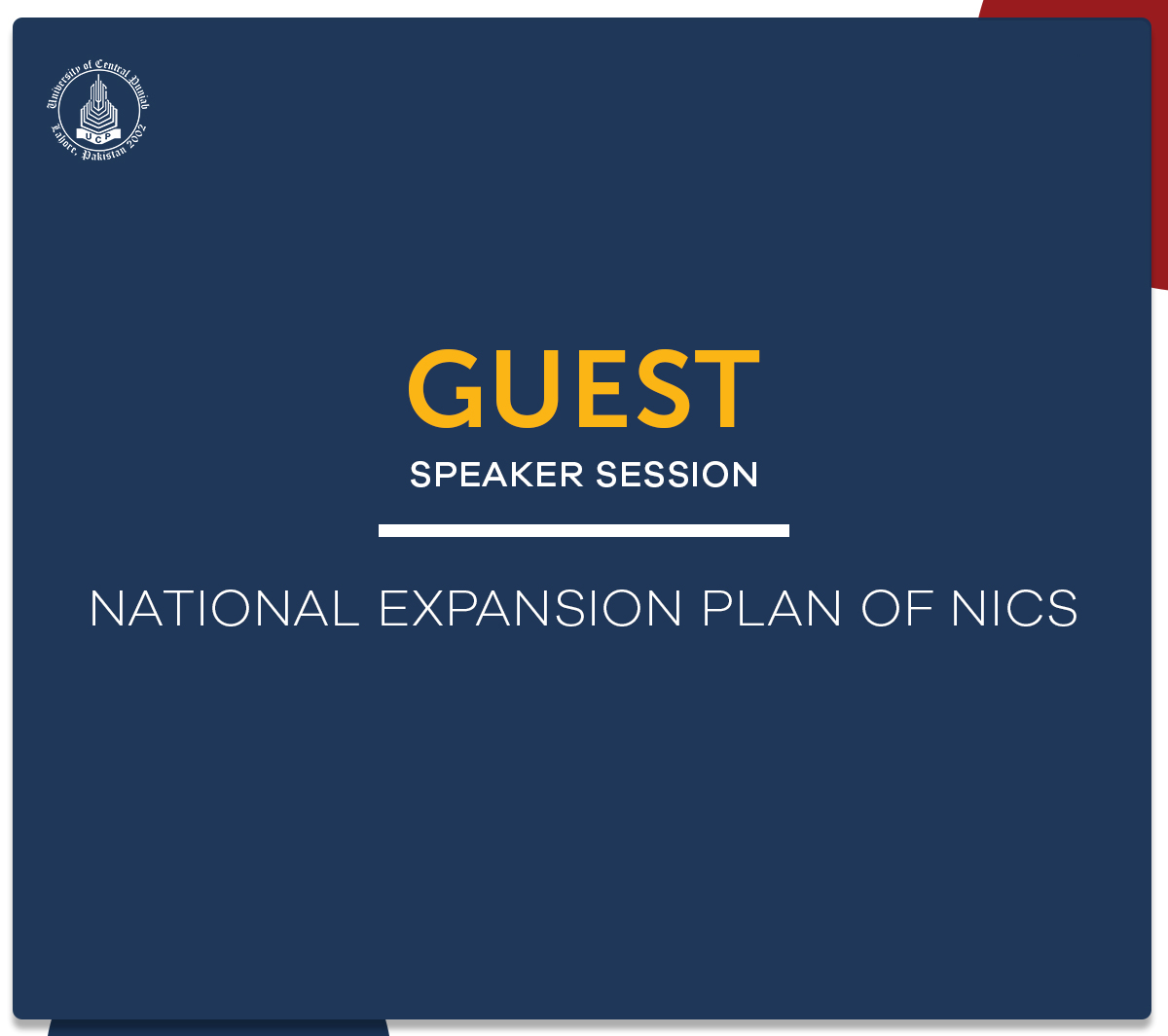 Guest Speaker Session – NEP of NICs
