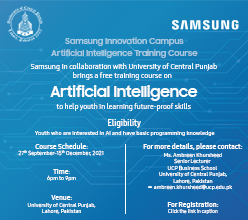 Samsung Innovation Campus – Artificial Intelligence Training Course