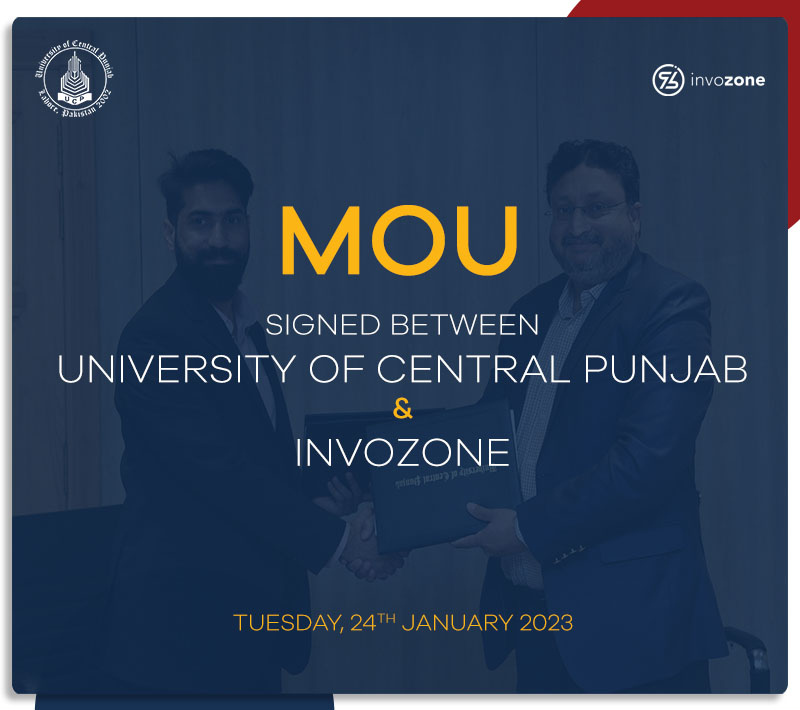 FoIT&CS signed a MoU with InvoZone (Software Development & Consultation Company)