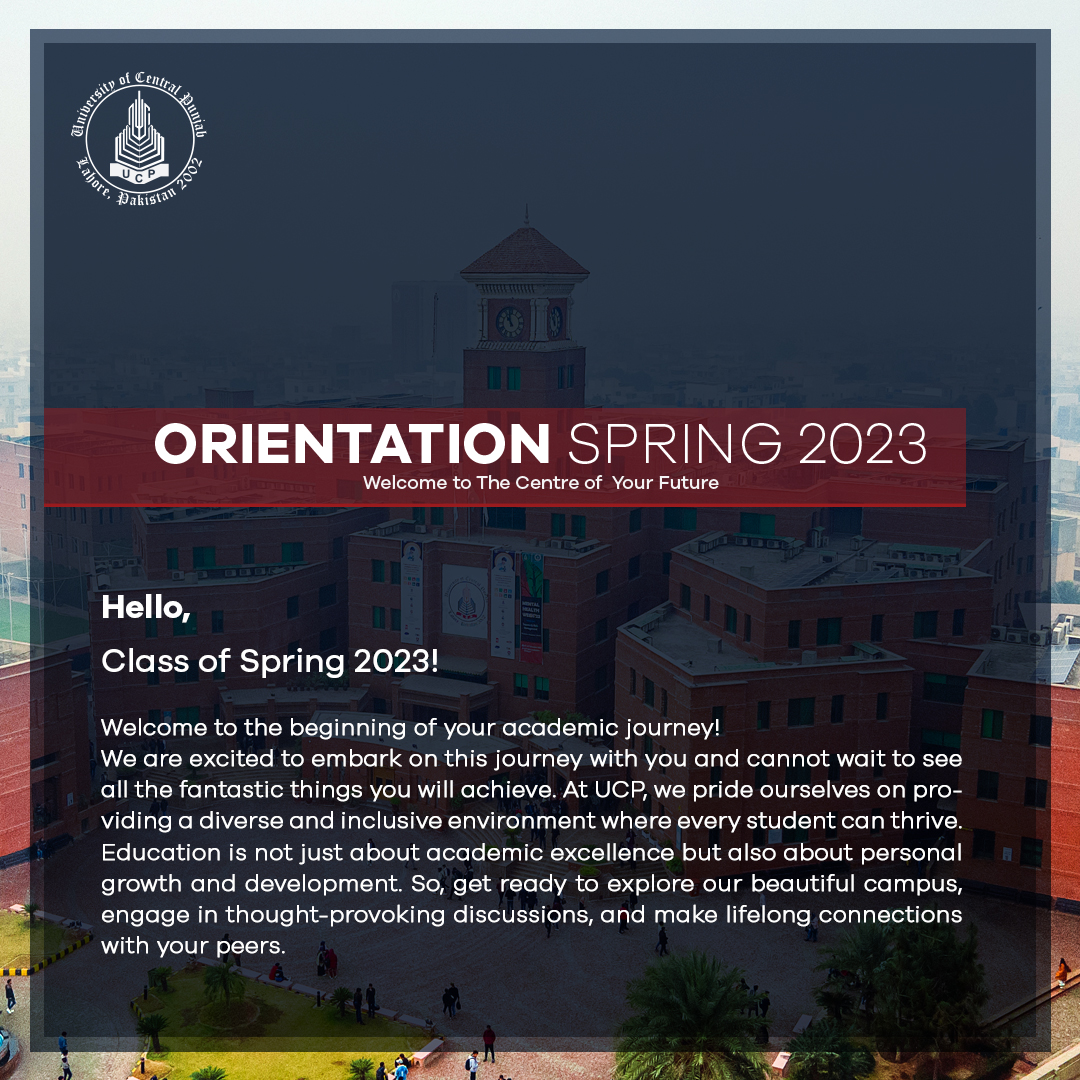 Orientation Spring 2023 Schedule