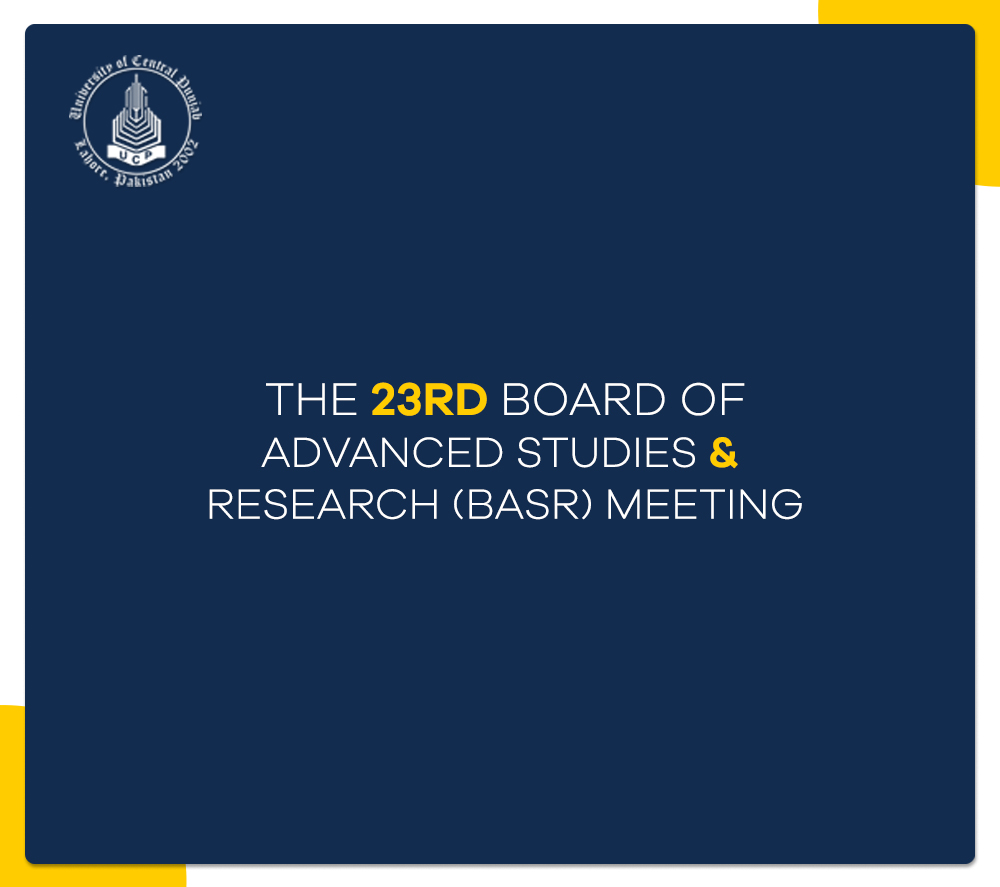 The 23rd Board of Advanced Studies & Research (BASR) meeting