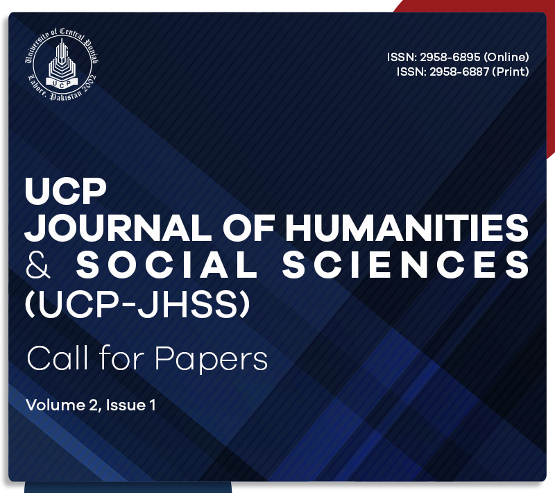 Call for Papers – UCP Journal of Humanities and Social Sciences ( JHSS) – Volume 2, Issue 01