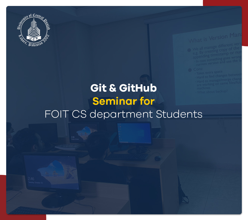 Git & GitHub Seminar for FOIT CS department Students