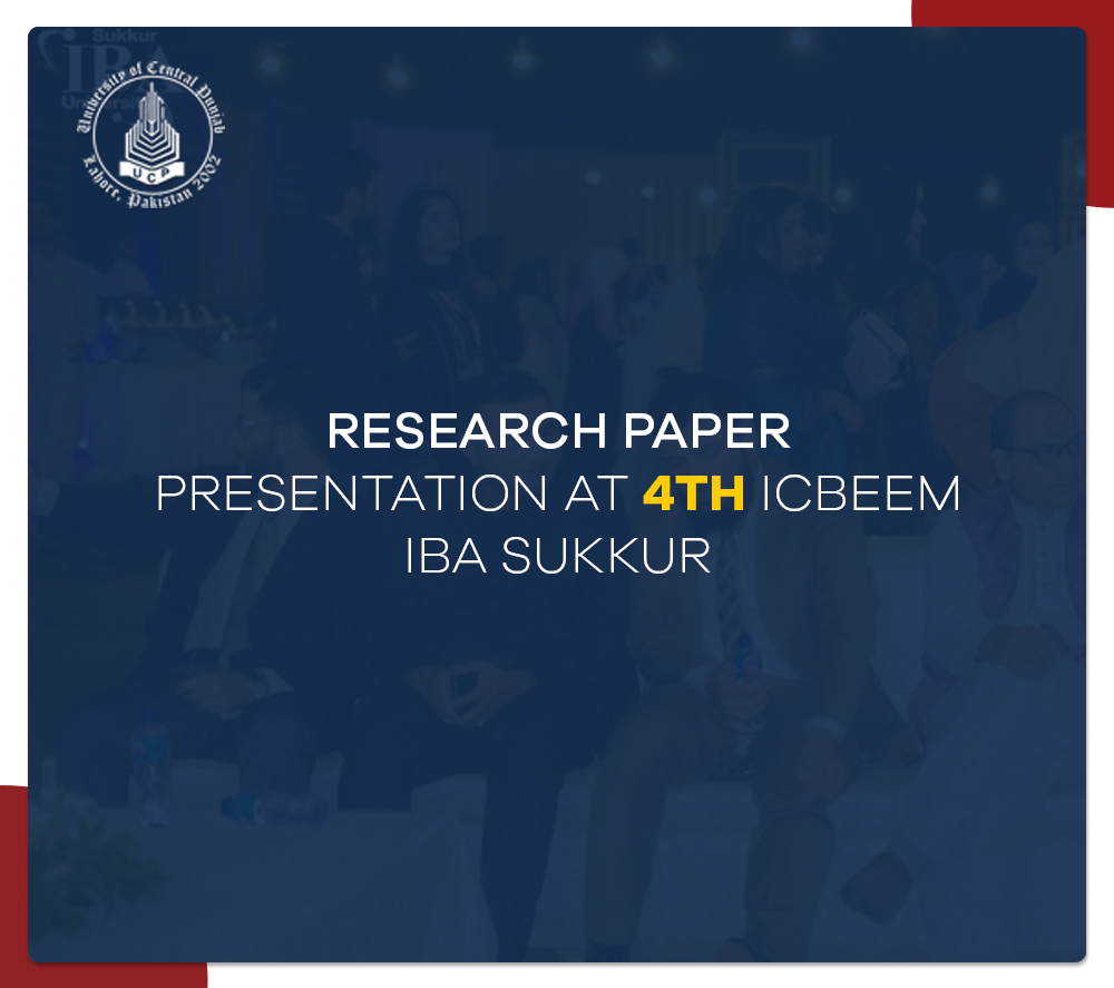 Research Paper Presentation at 4th ICBEEM, IBA Sukkur