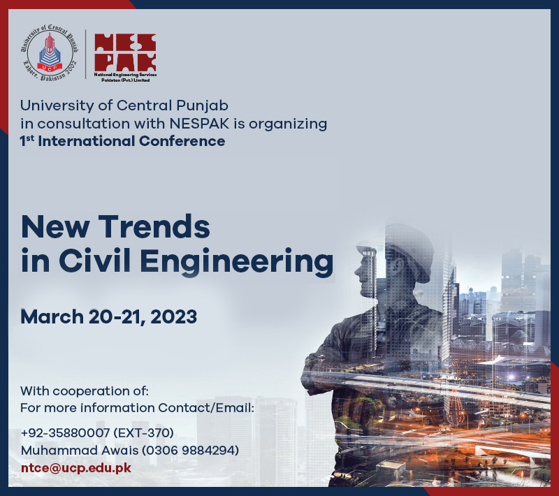 1st International Conference on New Trends in Civil Engineering