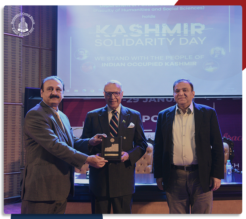 Department of Political Science and IR, FoHSS arranged a seminar on Kashmir Solidarity Day