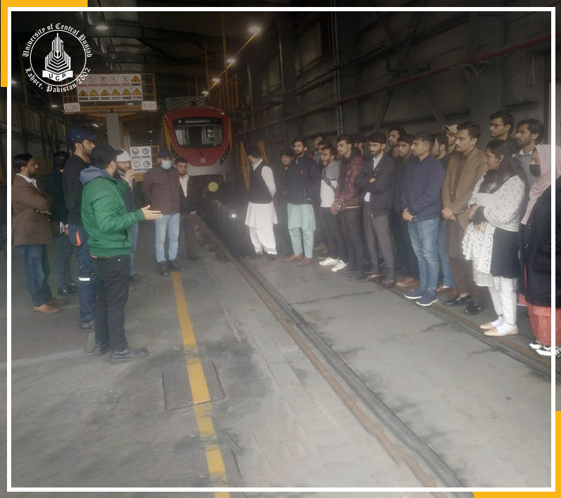 Industrial Visit to Punjab Mass Transit Authority- Orange Line Metro Depot