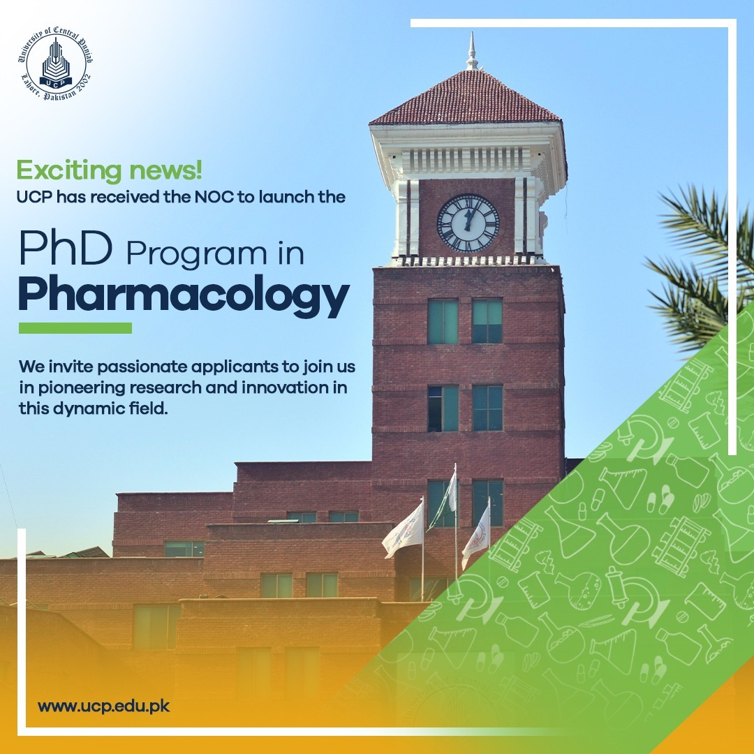 University of Central Punjab Receives NOC for PhD Program in Pharmacology