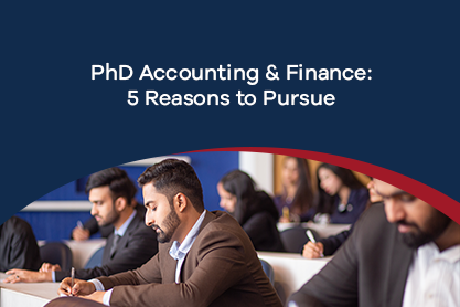 Pursue PhD Accounting and Finance in Lahore