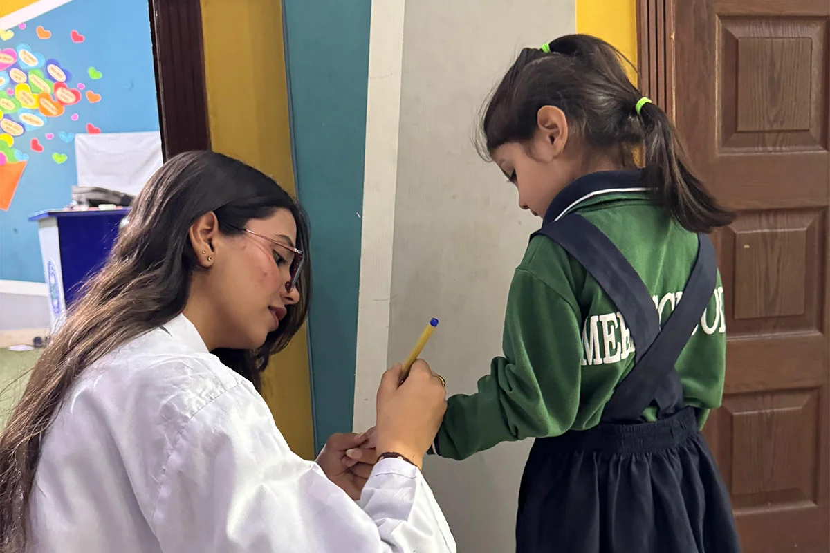 Department of Food and Nutritional Sciences participated in a School Nutrition Screening Program at Meem School (5)