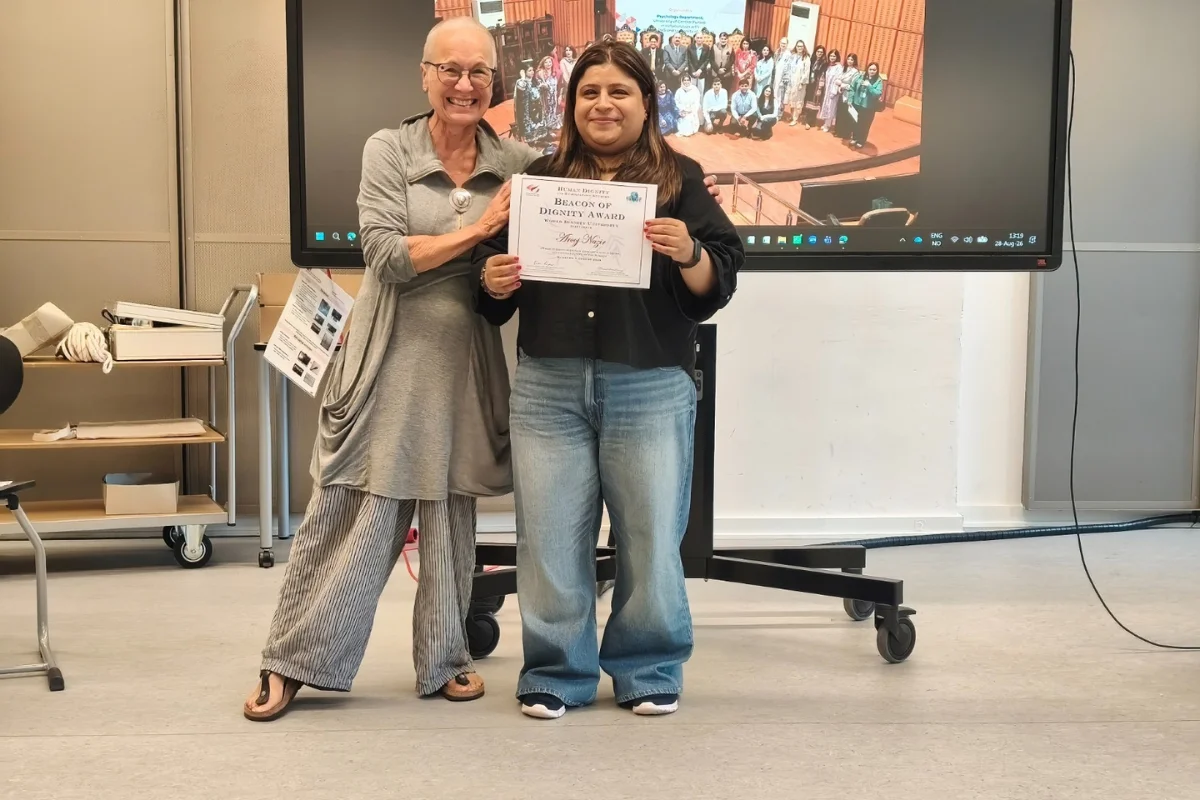 Arooj Nazir’s participation in the 44th Annual Conference of Human Dignity and Humiliation Studies (3)